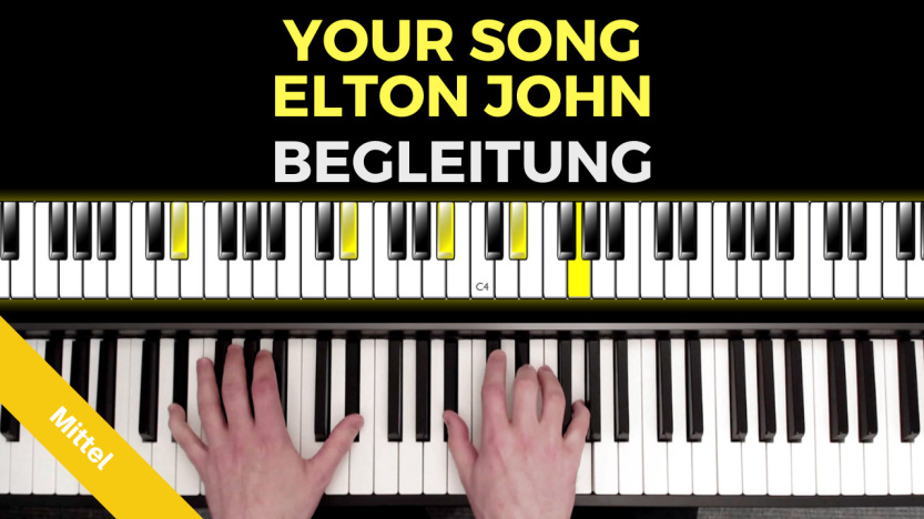 Your Song - Elton John - Begleitung - Mittel